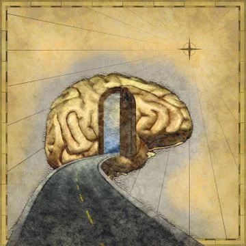 Mapping the Mind Stock Illustration
