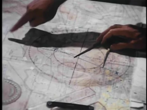 Mapping out military strategy Stock Footage 260254644