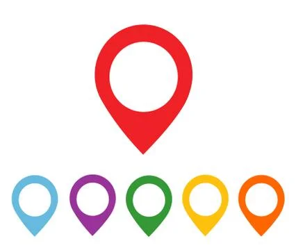 Mapping pins icon Stock Illustration