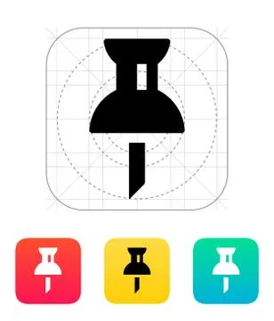 Mapping push pin icon Stock-Illustration