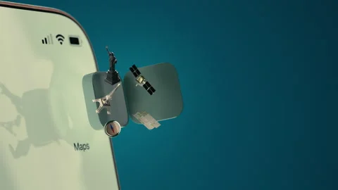 Maps App Icon Opening Stock Footage 285389830