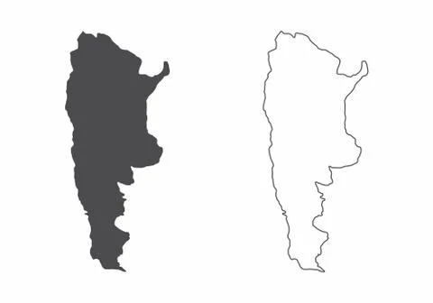 Maps of Argentina Ilustração Stock