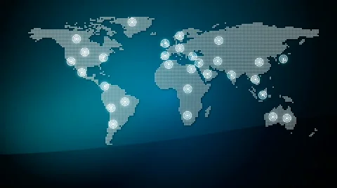 Maps art network 5 Stock Footage 55283043