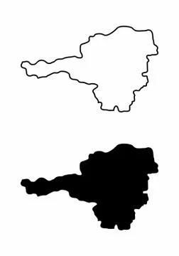 Maps of Austria Stock Illustration