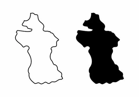 Maps of Guyana Ilustração Stock