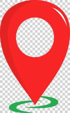 Maps icon, navigation, pin, location Illustration
