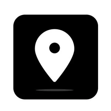 Maps pin. Location map icon. Location pin. Pin icon vector. - Vector Stock Illustration