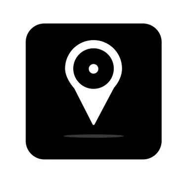 Maps pin. Location map icon. Location pin. Pin icon vector. - Vector Stock Illustration
