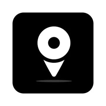 Maps pin. Location map icon. Location pin. Pin icon vector. - Vector Stock Illustration