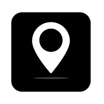 Maps pin. Location map icon. Location pin. Pin icon vector. - Vector Stock Illustration