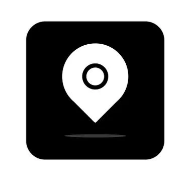 Maps pin. Location map icon. Location pin. Pin icon vector. - Vector Stock Illustration