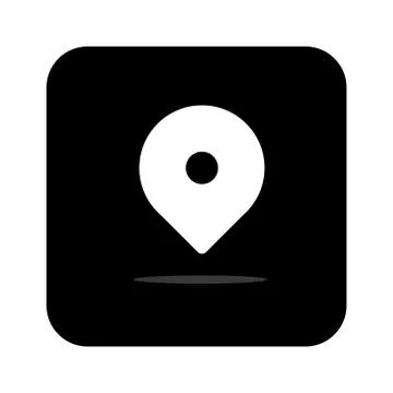 Maps pin. Location map icon. Location pin. Pin icon vector. - Vector Stock Illustration