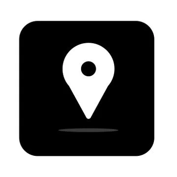 Maps pin. Location map icon. Location pin. Pin icon vector. - Vector Stock Illustration