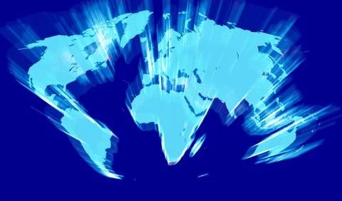 Maps world illustration Stock Illustration