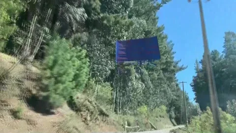 Mapuche leader says that paramilitarism is present in Chilean conflict, chile, C 库存影片 204066117
