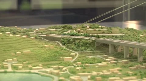 Maquette of Messina Bridge Vidéo 8985805