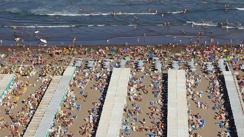 Mar del Plata Beach Stock Footage 78043567