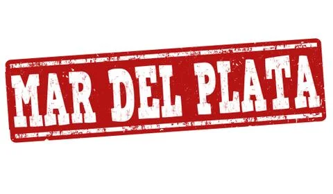 Mar del Plata stamp Stock Illustration