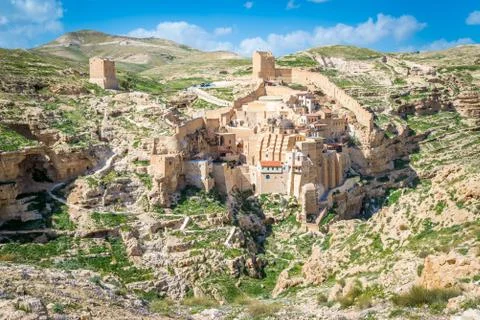 Mar Saba monastery Stock Photos