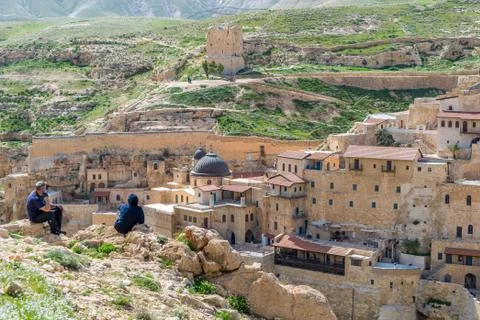 Mar Saba monastery Stock Photos