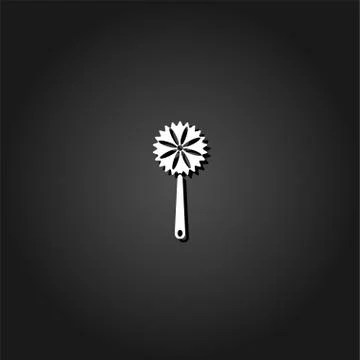 Maracas icon flat. Stock Illustration