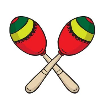Maracas Stock Illustration