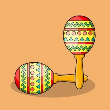 Maracas Stock Illustration