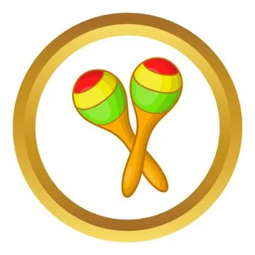 Maracas vector icon イラスト素材