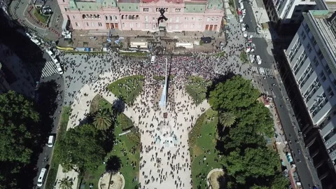 Maradona's funeral 1 Stock Footage 153539255