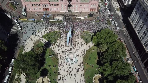 Maradona's funeral 3 Stock Footage 153566603