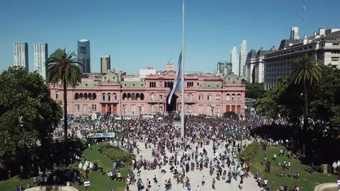 Maradona's funeral 4 Stock Footage 153566671