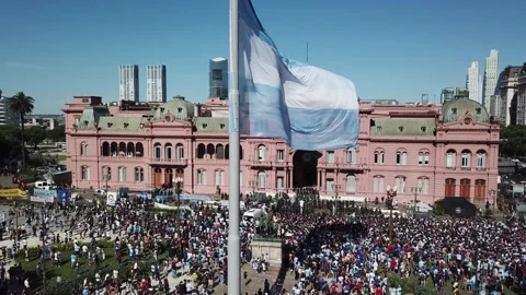 Maradona's funeral 5 Stock Footage 153566573