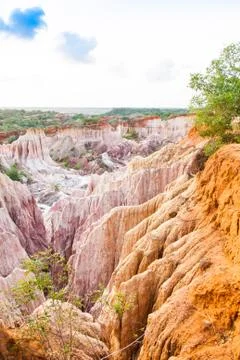 Marafa canyon - kenya Stock Photos