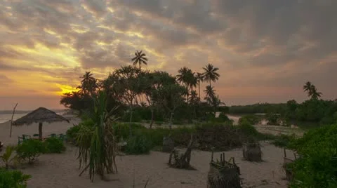 Marakolliya beach timelapse Video stock 20522877