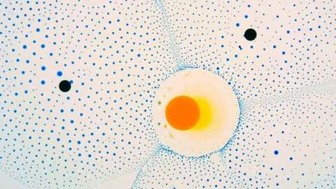 Marangoni effect, shocking phenomenon. Beautiful scientific chemical experiment. Stock Footage 126583079