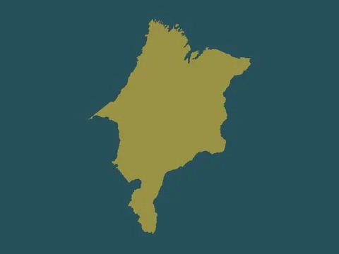 Maranhao, Brazil. Solid color shape Stock Illustration