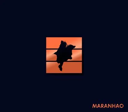 Maranhão map icon for your design Stock Illustration