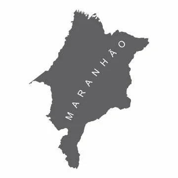 Maranhao State map Stock Illustration