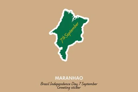 Maranhão vector sticker Stock Illustration