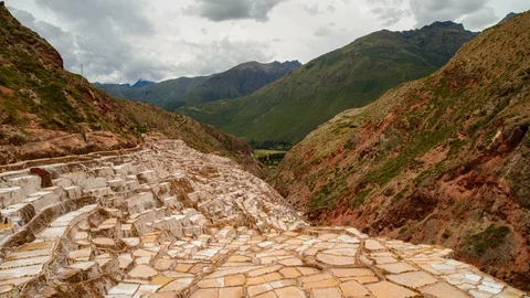 Maras Salt Mines Stock Footage 96808811