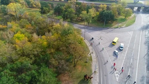 Marathon 21 Stock Footage 101184255