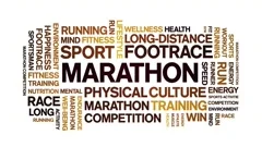 Athletics animated word cloud, text desi, Stock Video