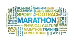 Athletics animated word cloud, text desi, Stock Video