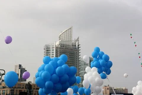 Marathon Balloons Stock Photos