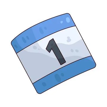 Marathon Bib Number illustration Stock Illustration