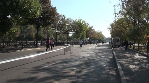 Marathon Competition Stock Footage 31027816