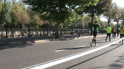 Marathon Competition Stock Footage 31028084