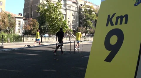 Marathon Competition Stock Footage 31028276