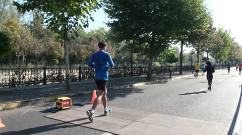 Marathon Competition Stock Footage 31029549
