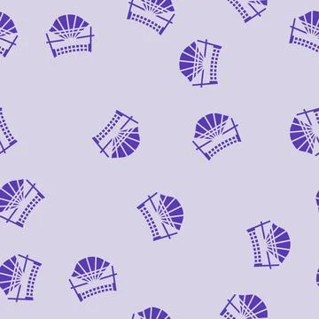 Marathon finish line progress glyph seamless pattern Illustrazione stock